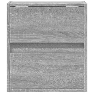 TV-seinäkaapit LED-valoilla 2 kpl harmaa Sonoma 41x31x45 cm