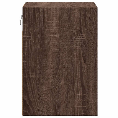 TV-seinäkaapit LED-valoilla 2 kpl ruskea tammi 41x31x45 cm