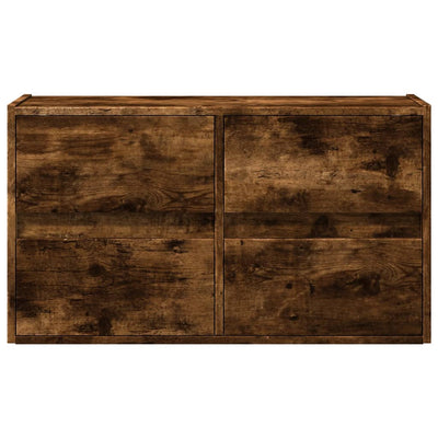 Savutammi tv-seinäkaappi Awwad 80x31x45cm (led-valoilla)