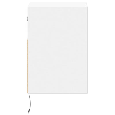 TV-seinäkaapit LED-valoilla 2 kpl valkoinen 41x31x45 cm