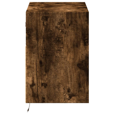 Savutammi tv-seinäkaappi Hairi 80x31x45cm (led-valoilla)