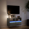 TV-seinäkaappi LED-valoilla harmaa Sonoma 80x31x45 cm