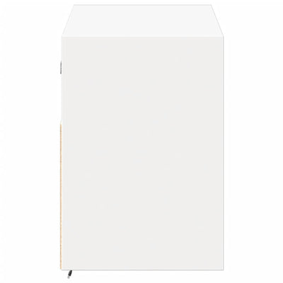 TV-seinäkaappi LED-valoilla valkoinen 100x31x45 cm