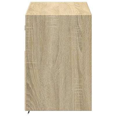 Sonoma-tammi tv-seinäkaappi Hairi 100x31x45cm (led-valoilla)