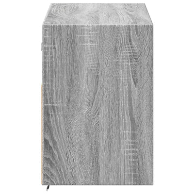 TV-seinäkaappi LED-valoilla harmaa Sonoma 100x31x45 cm