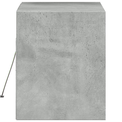 Betoninharmaa tv-seinäkaappi Antinogel 80x31x35cm (led-valoilla)