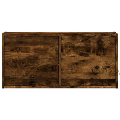 Savutammi tv-seinäkaappi Antinogel 80x31x35cm (led-valoilla)