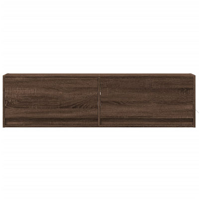 Ruskea tammi tv-seinäkaappi Antinogel 140x31x38cm (led-valoilla)