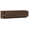Ruskea tammi tv-seinäkaappi Antinogel 140x31x38cm (led-valoilla)