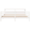 Valkoinen sängynrunko ilman patjaa Cocar 200x200cm (mänty)