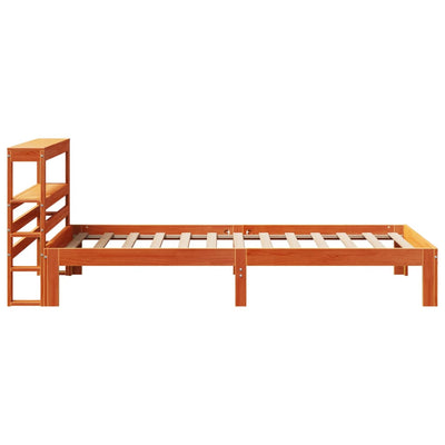 Sängynrunko ilman patjaa vahanruskea 75x190 cm täysi mänty