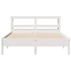Valkoinen sängynrunko ilman patjaa Corbea 140x190cm (mänty)