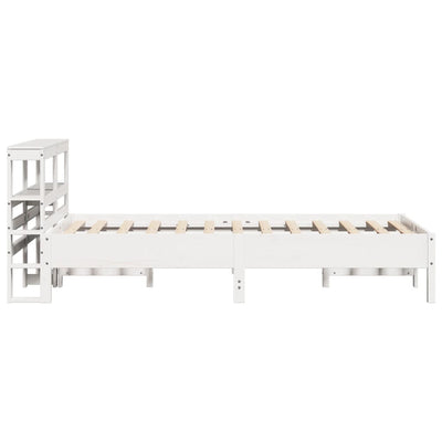 Sängynrunko ilman patjaa päädyllä 75x190 cm täysi mänty