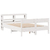 Valkoinen sängynrunko ilman patjaa Brinduse 140x200cm (mänty)