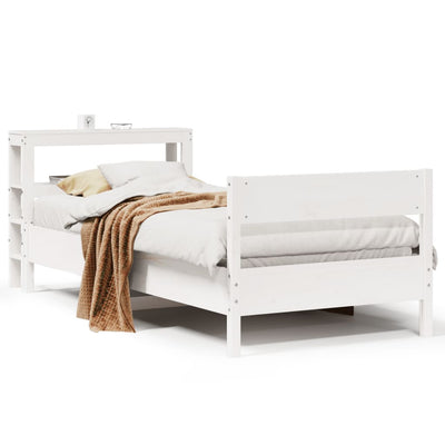 Sängynrunko ilman patjaa päädyllä Brinduse 75x190cm (mänty)