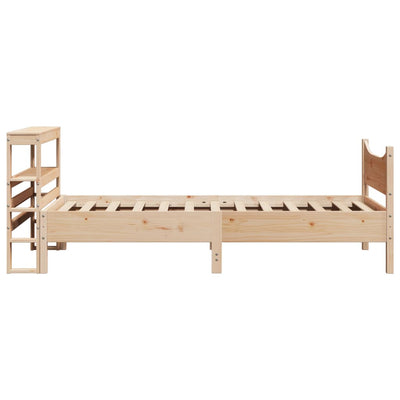 Sängynrunko päädyllä 75x190 cm täysi mänty