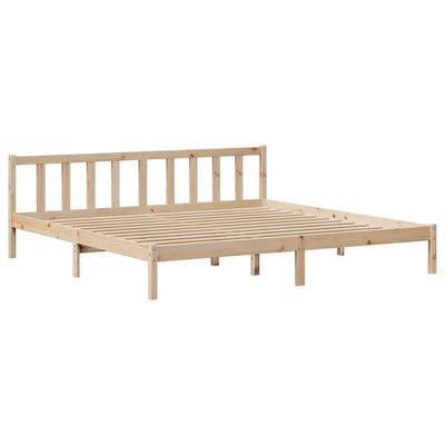 Sänky ilman patjaa 200x200 cm täysi mänty