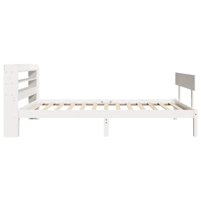 Sängynrunko ilman patjaa päädyllä 75x190 cm täysi mänty