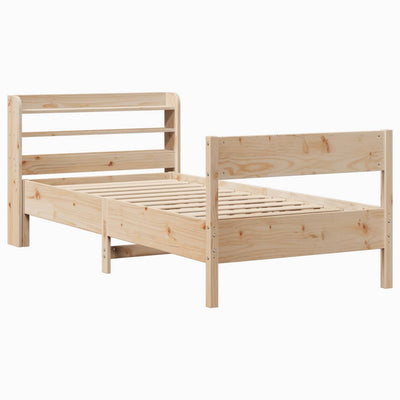Sängynrunko ilman patjaa 75x190 cm täysi mänty