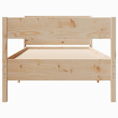 Sängynrunko ilman patjaa 75x190 cm täysi mänty