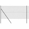 Ketjuaita Maapohjakorjaus 10 x 1 m PVC-pinnoitettu teräs Harmaa