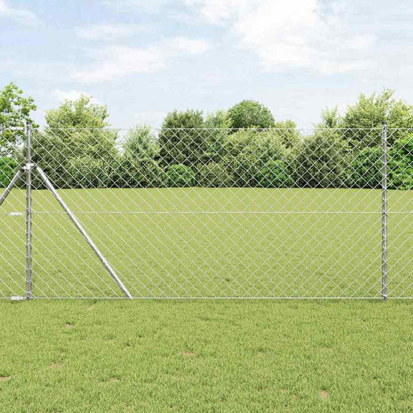 Ketjuaita Maapohjakorjaus 10 x 1,2 m Galvanoitu teräs Hopea