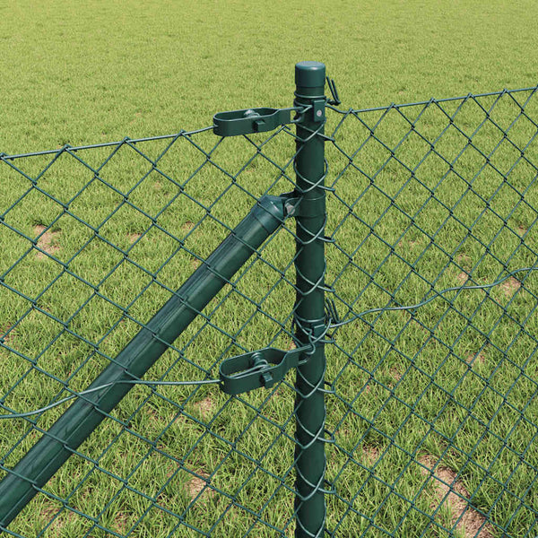 Piikkikettuaidalla varustettu aita 25 x 0,4 m Vihreä Verkko