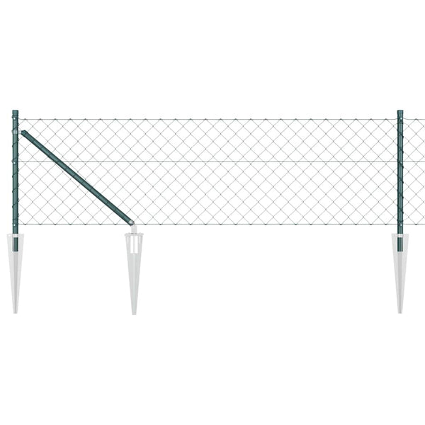 Piikkikettuaidalla varustettu aita 0,8 x 25 m Vihreä Verkko