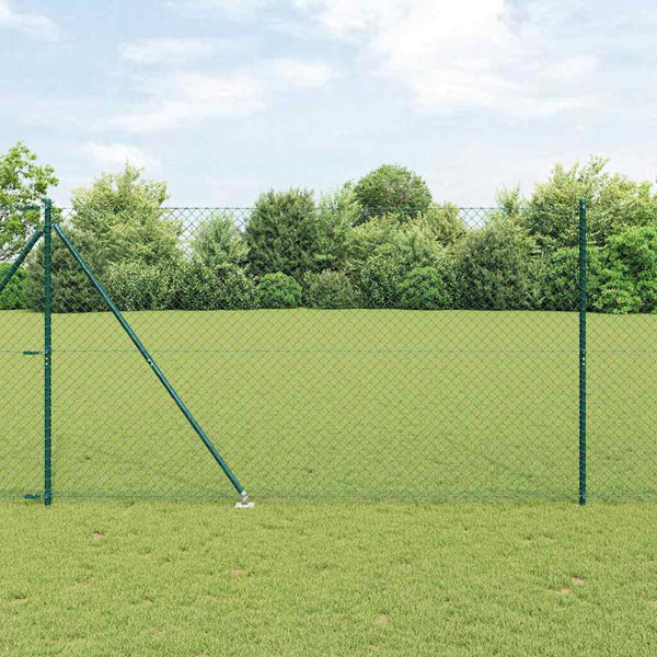 Piikkikettuaidalla varustettu aita 25 x 1,6 m Vihreä Verkko