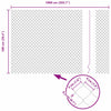 Ketjuaidalla betoni perusteella 10 x 1 m PVC-pinnoitettu teräs