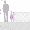 Ketjuaidalla betoni perusteella 10 x 0,8 m Vihreä Verkko
