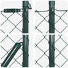 Ketjuaidalla betoni perusteella 1 x 25 m PVC-pinnoitettu teräs