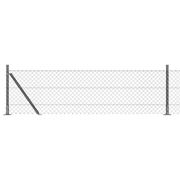 Ketjuaidalla betoni perusteella 25 x 0,6 m Harmaa Verkko