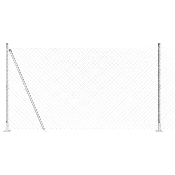 Ketjuaidalla betoni perusteella 10 x 1,2 m Galvanoitu teräs