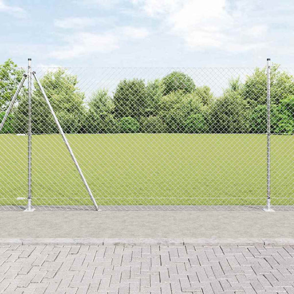 Ketjuaidalla betoni perusteella 10 x 1,5 m Galvanoitu teräs