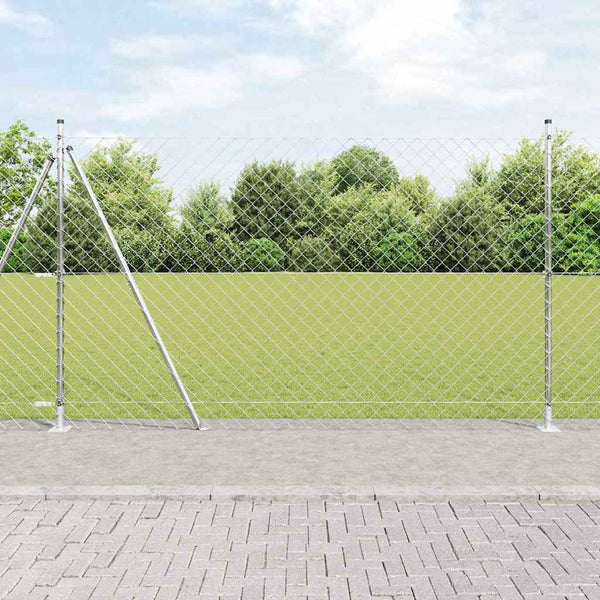 Ketjuaidalla betoni perusteella 10 x 1,4 m Galvanoitu teräs