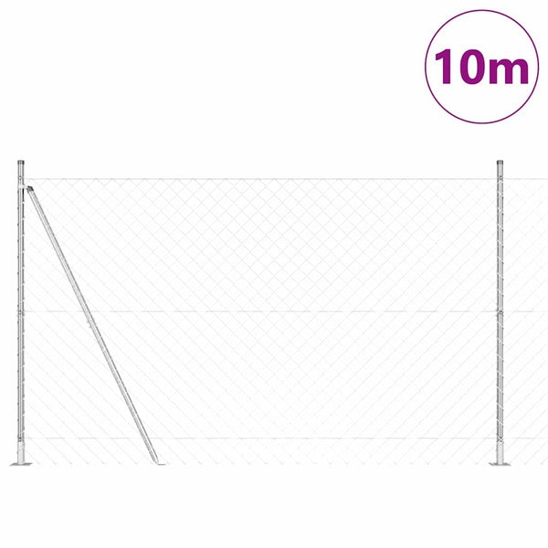 Ketjuaidalla betoni perusteella 10 x 1,4 m Galvanoitu teräs