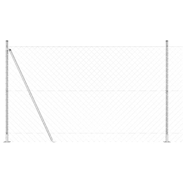 Ketjuaidalla betoni perusteella 10 x 1,6 m Galvanoitu teräs