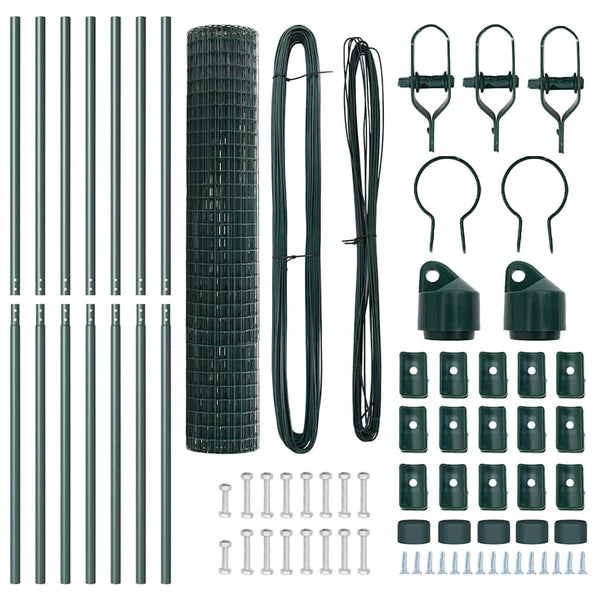 Euro-aidan maaperäkiinnitys 10 x 1,5 m PVC-pinnoitettu teräs