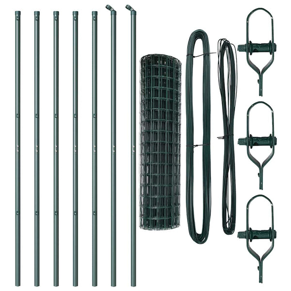 Euro-aidan maaperäkiinnitys 10 x 1 m PVC-pinnoitettu teräs