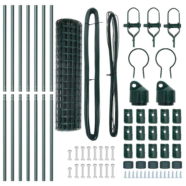 Euro-aidan maaperäkiinnitys 10 x 1,2 m PVC-pinnoitettu teräs