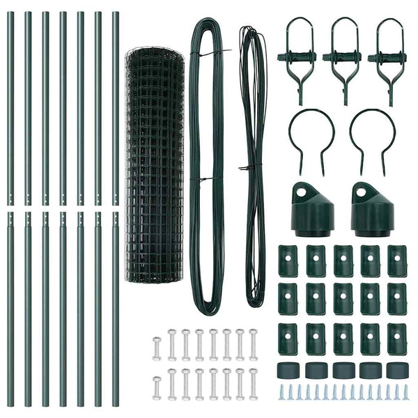 Euro-aidan maaperäkiinnitys 10 x 1,4 m PVC-pinnoitettu teräs