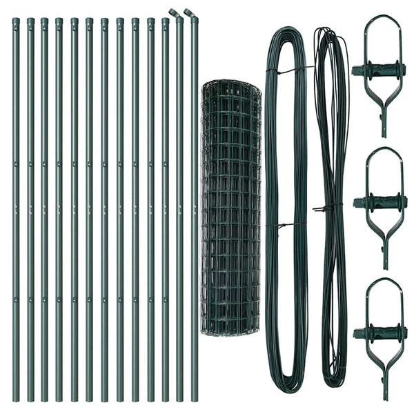 Euro-aidan maaperäkiinnitys 25 x 1 m PVC-pinnoitettu teräs