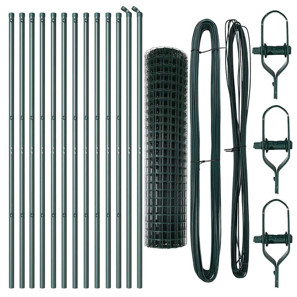 Euro-aidan maaperäkiinnitys 25 x 1 m PVC-pinnoitettu teräs
