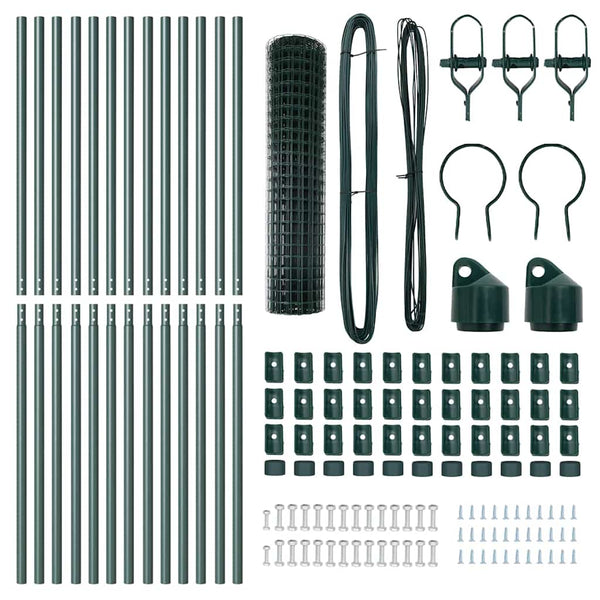 Euro-aidan maaperäkiinnitys 25 x 1 m PVC-pinnoitettu teräs
