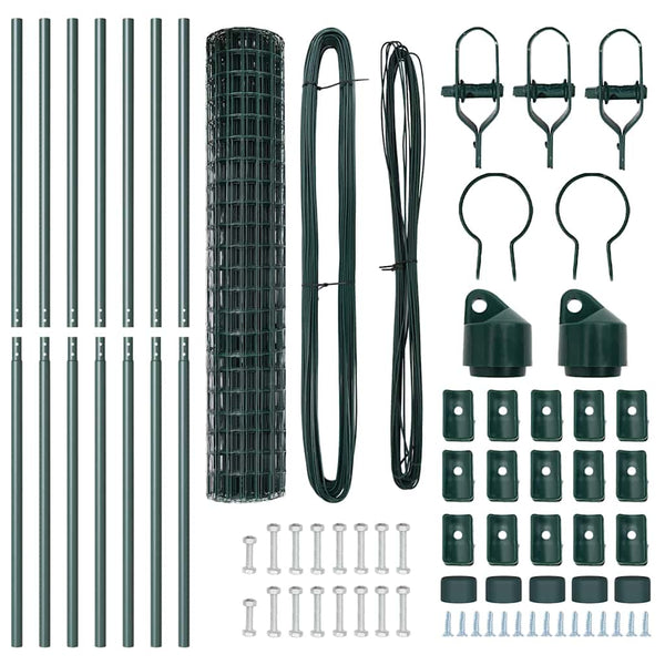 Euro-aidan maaperäkiinnitys 10 x 1,5 m PVC-pinnoitettu teräs
