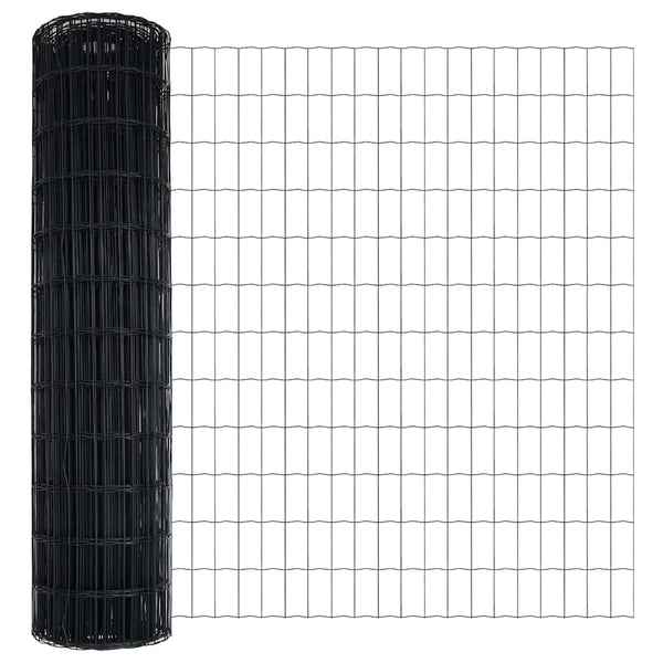 Euro-aidan maaperäkiinnitys 10 x 1 m PVC-pinnoitettu teräs