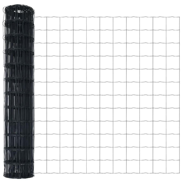 Euro-aidan maaperäkiinnitys 10 x 1 m PVC-pinnoitettu teräs
