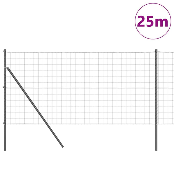 Euro-aidan maaperäkiinnitys 25 x 1 m PVC-pinnoitettu teräs