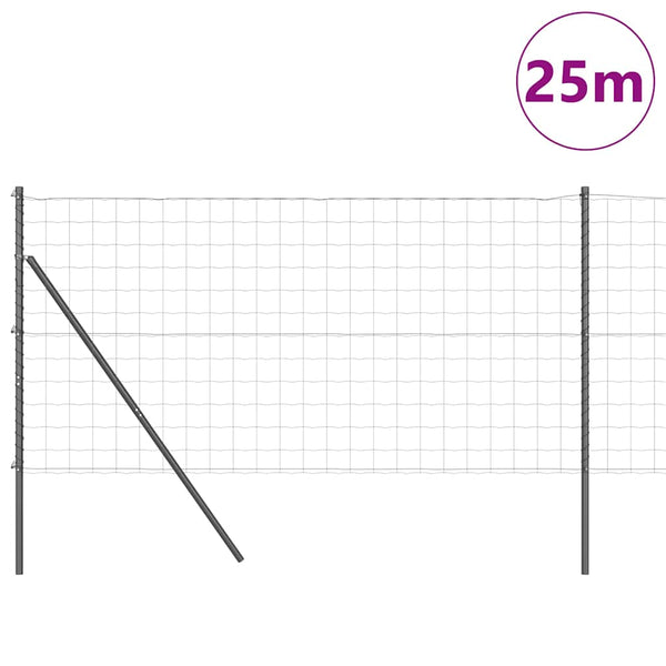 Euro-aidan maaperäkiinnitys 25 x 1 m PVC-pinnoitettu teräs